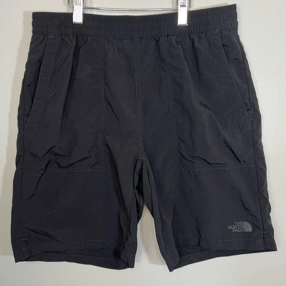 The North Face Mens Black Nylon Athletic Hiking Outdoor Sports Shorts Size Small